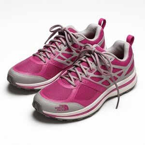 THE NORTH FACE Women's Sz 8 Pink Cradle Snake Plate Trail Running Walking Shoes